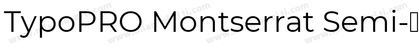 TypoPRO Montserrat Semi字体转换